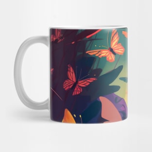 Butterfly Animal Portrait Painting Wildlife Outdoors Adventure Mug